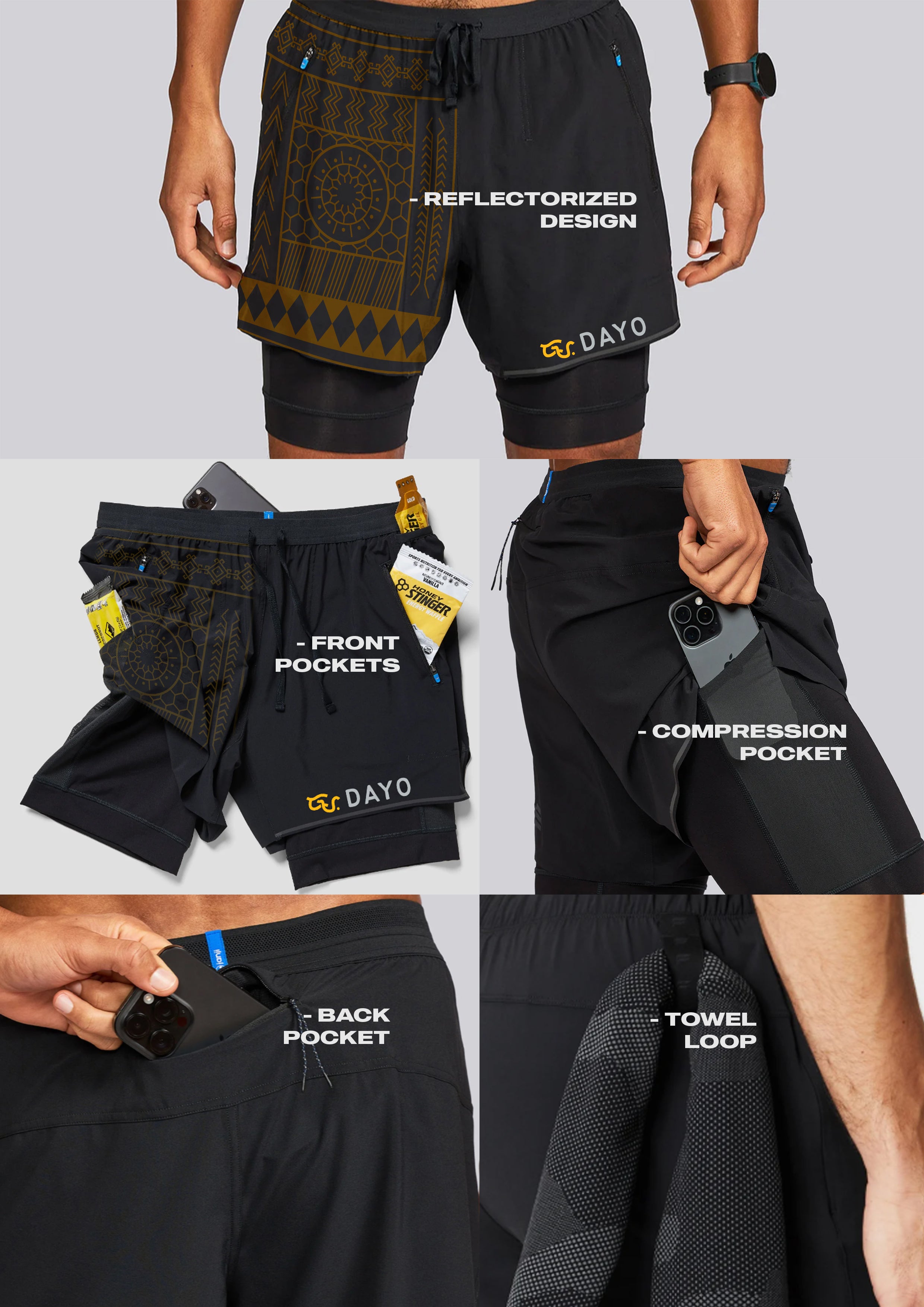 "ShowUP" (Combat/Running Shorts)