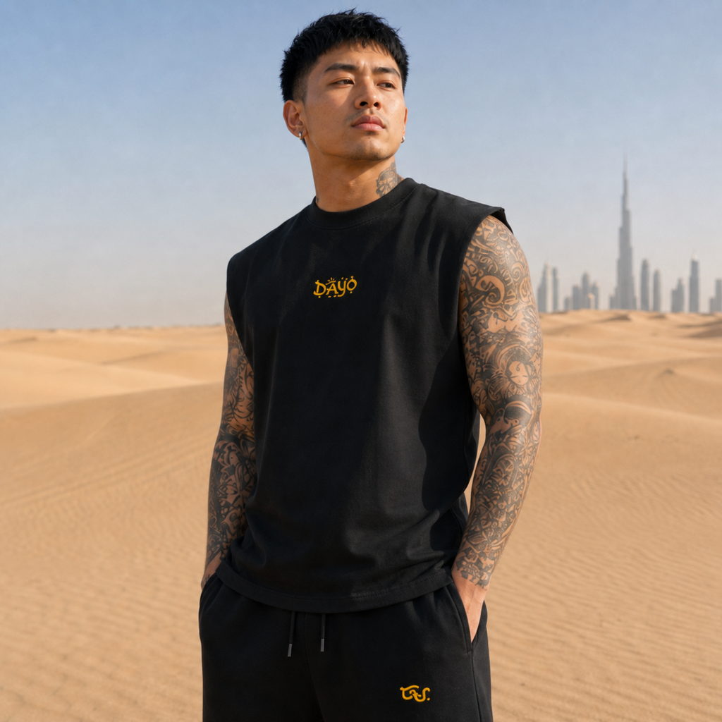 DayoGlobal "ARABIC" (BOXY MUSCLE TEE)